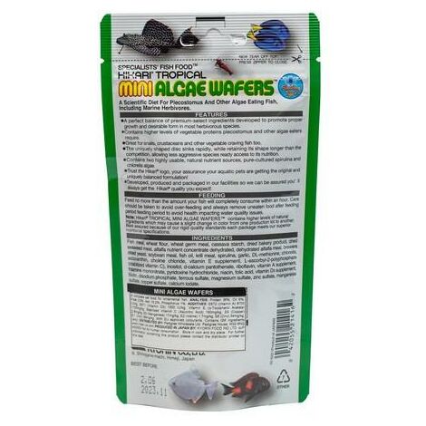 Hikari Mini Algae Wafers [SNG] 85g - 48712 (1/2)