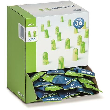 Moldex 770001 Pura-Fit Earplugs SNR 36 dB (200 Pairs) MOL770001