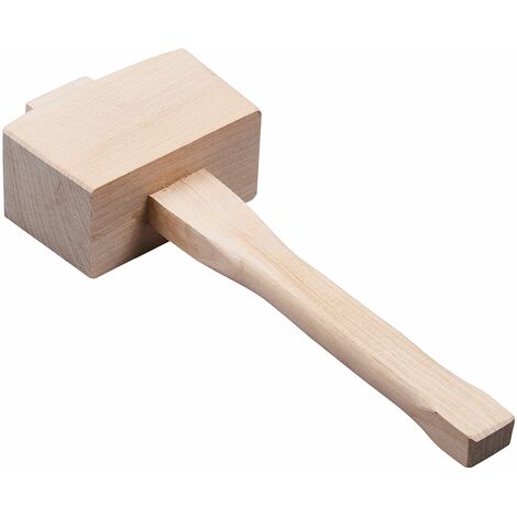 Wooden Mallet Head Hammer Hardwood Shaft 4.5"" Head Camping Woodworking A1500 (1/4)