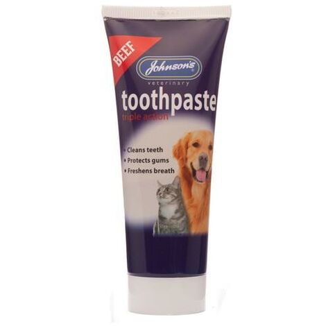 Johnsons Toothpaste 50g Tube - New Beef Flavour PK6 - 265057