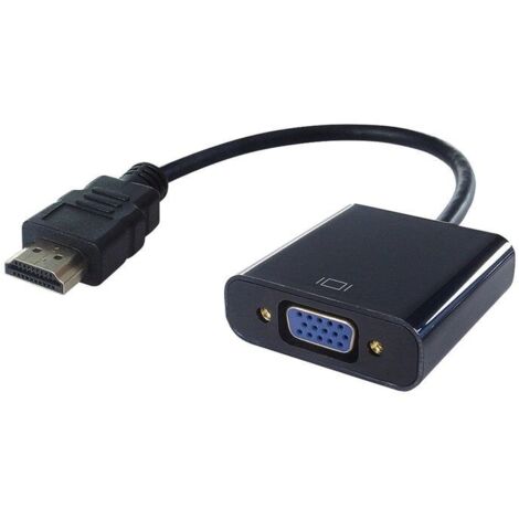 Câble VGA 3 Mètres Noir - Connekt Gear, Mâle/mâle, Pour écran PC, Projecteur, Connecteur D-Sub