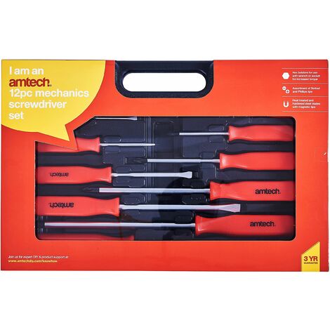 12pc Mechanics Screwdriver Set - W5600