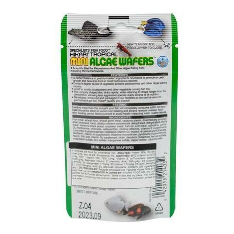 Hikari Mini Algae Wafers [SNG] 22g - 48711 (1/2)