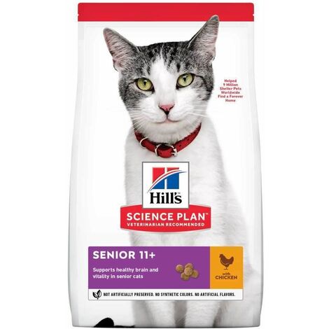 Hills Science Plan Cat Senior 11+ Dry Chicken 3kg - 262456 (1/3)