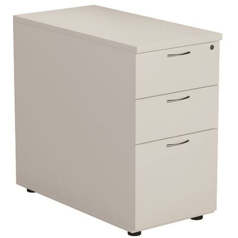 First 3 Drw Desk High Deep White - KF79932