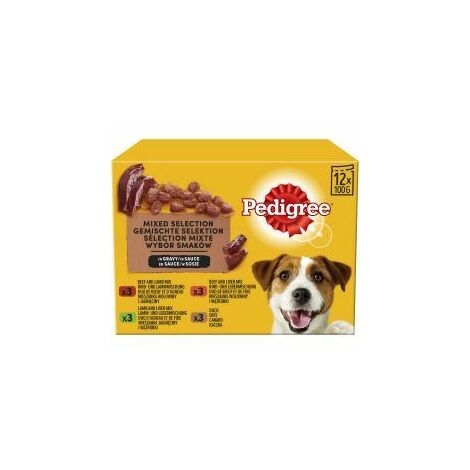 Pedigree Wet Dog Food Pouches Beef Liver and Vegetables in - 748960