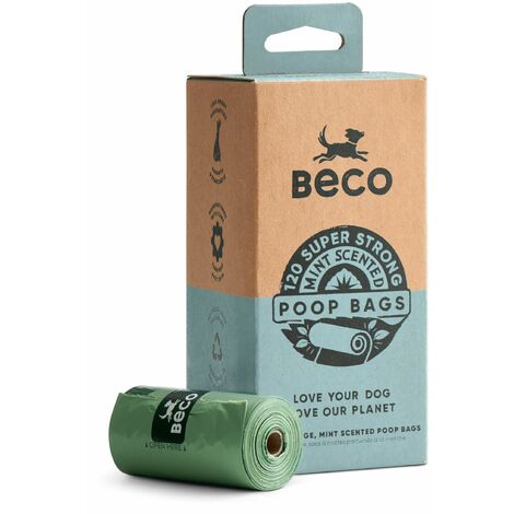 Beco Degradable Poop Bags Mint Scented 120 Pack 264858