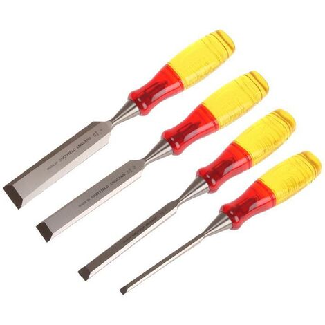 M373 Bevel Edge Chisel Splitproof Handle Set, 4 Piece - MAR373S4N