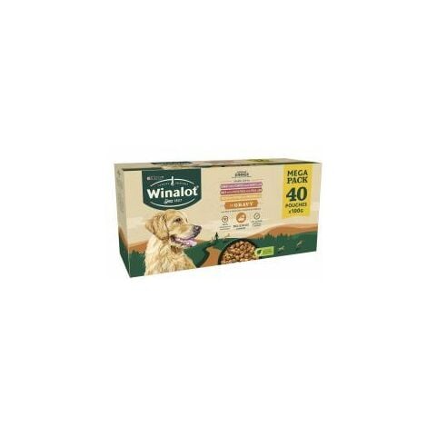 WINALOT Sunday Dinner Dog Food Pouches Mixed in Gravy 40x100 - 741698