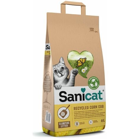 Sanicat Corn Cat Litter 6L - 262475