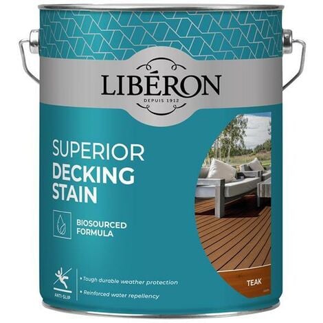 Superior Decking Stain Teak 5 litre - LIB126128