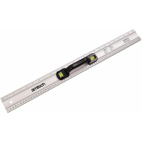 24"" Spirit Level Ruler Metric Imperial Measuring Tool Straight Edge Rule P4035