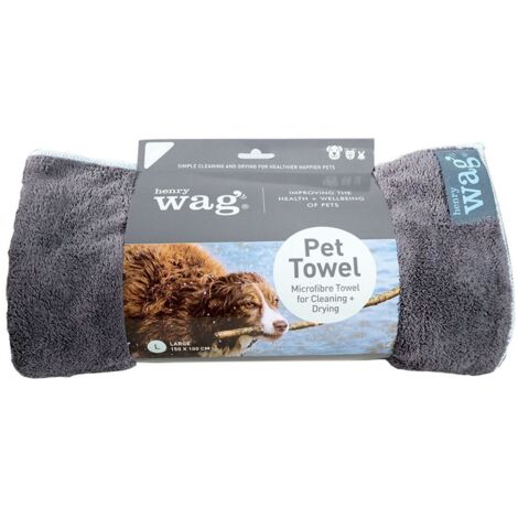 Henry Wag Microfibre Towel Large 150 X 100cm 265723