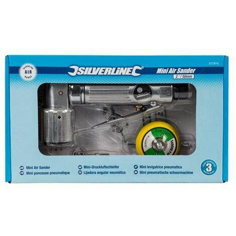 Levigatrice Pneumatica Mini Silverline 672976 - 50 Mm, Orbitale, Per Carrozzeria