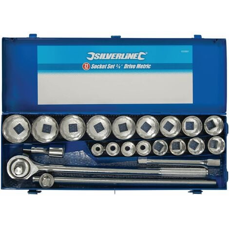 Silverline Socket Set 3/4" Drive Metric 21pce 21pce 633663