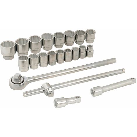 Silverline Socket Set 3/4" Drive Metric 21pce 21pce 633663