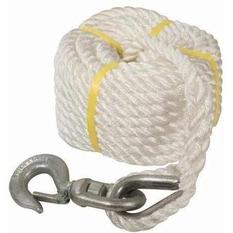 Silverline Gin Wheel Rope with Hook 20m x 18mm 865628