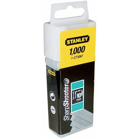 Flat Narrow Crown Staples 10mm CT306T (Pack 1000) - STA1CT306T (1/2)
