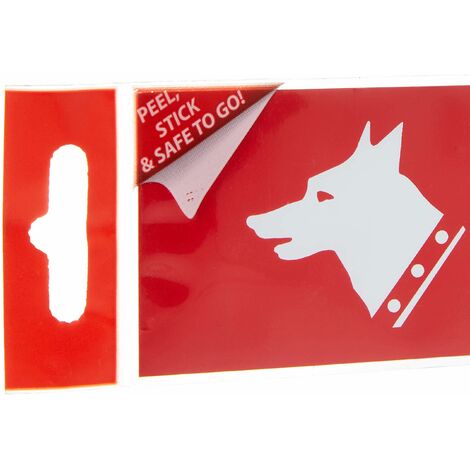 Cartello 'Attenti Al Cane' Autoadesivo – PVC Resistente 200x50 Mm – Rettangolare, Uso Interno - 2