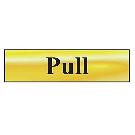 Scan 6033 Pull - Polished Brass Effect 200 x 50mm SCA6033