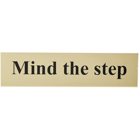 Scan 6029 Mind The Step - Polished Brass Effect 200 x 50mm SCA6029 (1/3)