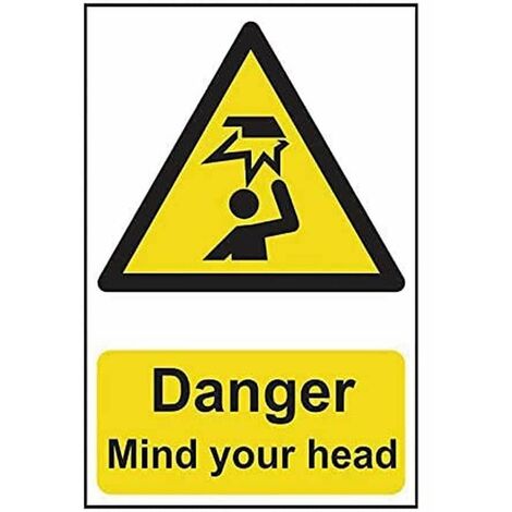 Danger Mind Your Head - PVC 200 x 300mm SCA1150 (1/2)