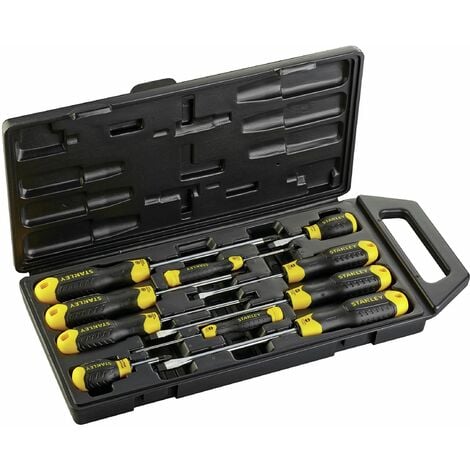 Cushion Grip Screwdriver Set, 10 Piece SL/PZ STA265014