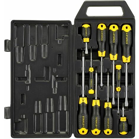 Cushion Grip Screwdriver Set, 10 Piece SL/PZ STA265014