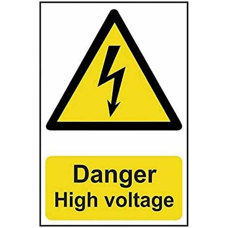 Danger High Voltage - PVC 200 x 300mm SCA0761 (1/2)