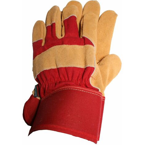 TGL412 Men's Fleece Lined Leather Palm Gloves T/CTGL412