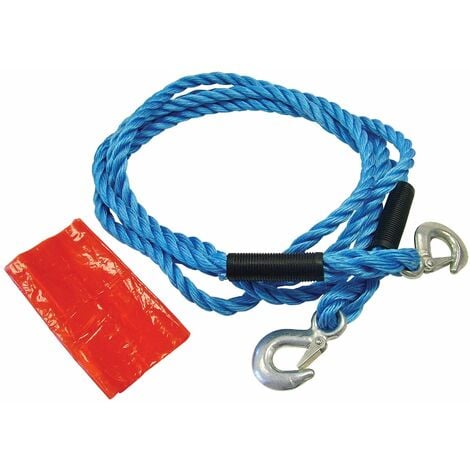 Tow Rope 4m Metal Hooks 2 Tonne FAIAUTR2TON