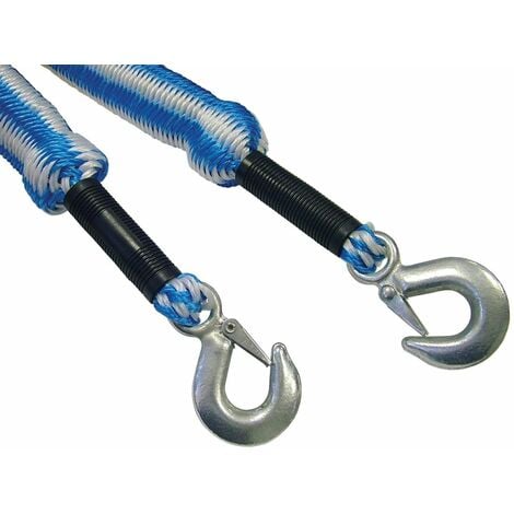 Tow Rope Expanding 4m Metal Hooks 3 Tonnes FAIAUTRELAST
