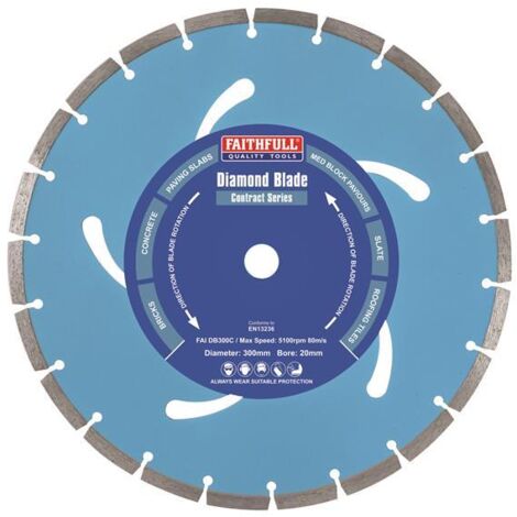 Contract Diamond Blade 300 x 20mm FAIDB300C