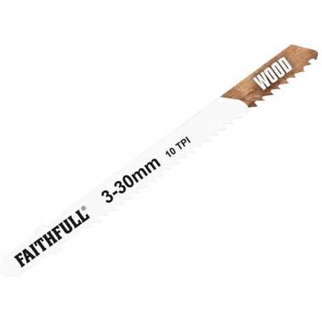 Faithfull Laminate/Wood Jigsaw Blades Pack of 5 T101BR FAIJBT101BR
