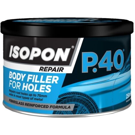 P40 Body Filler for Holes Tin 250ml UPOP40S