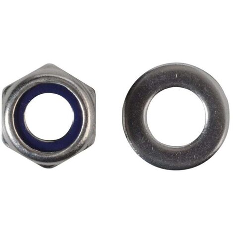Forgefix Nyloc Nuts & Washers A2 Stainless Steel M10 ForgePack 8 FORFPNYL10SS (1/4)