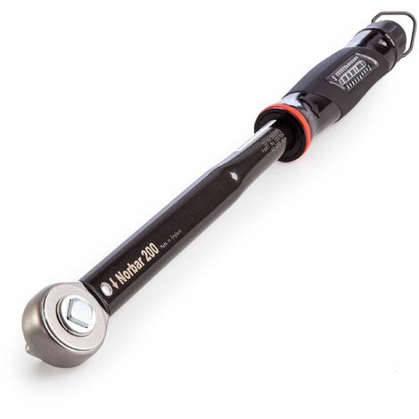 Norbar NorTorque® 200 Adjustable Dual Scale Ratchet Torque Wrench 1/2in Drive 40-200Nm