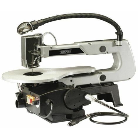 Draper 405mm Variable Speed Fretsaw with Flexible Drive Shaft and Worklight (90W) (22791)