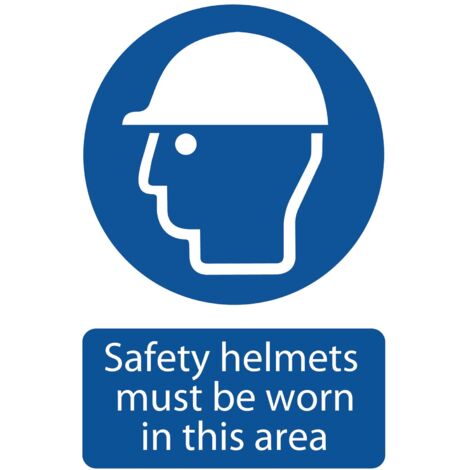 Draper 'Safety Helmet Must Be Worn' Mandatory Sign (72869)