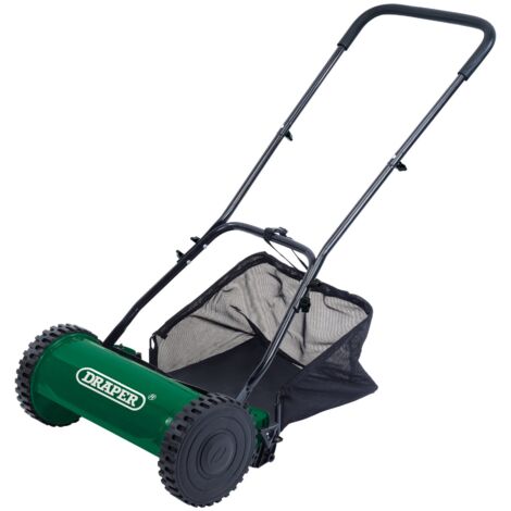Manual Lawn Mower with 380mm Cutting Width by Draper Tools