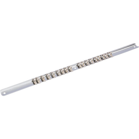 Draper 1/4" Sq. Dr. Retaining Bar with 18 Clips (400mm) (50548) (1/5)