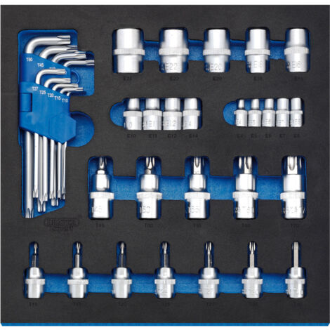 Draper 35-Piece Screwdriver Insert Bits and TX-STAR® Keys Set with EVA Drawer Tray (Model 63512)