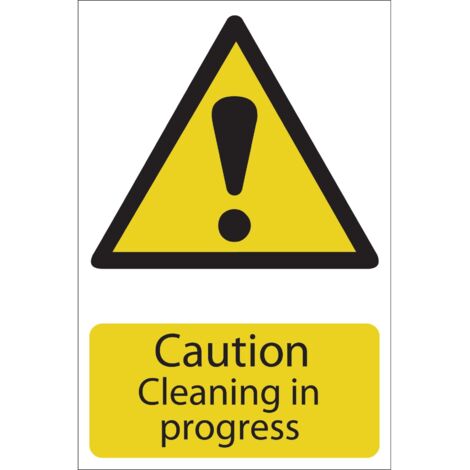 Draper 'Caution Cleaning' Hazard Sign (72440)
