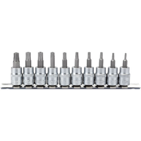Draper 3/8" Sq. Dr. 48mm long Draper TX-STAR&174 Security Socket Bit Set (10 Piece) (16332) (1/5)