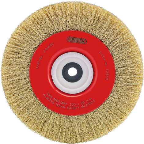 Draper 200 x 25mm Crimped Steel Wire Brushes (33880) (1/5)