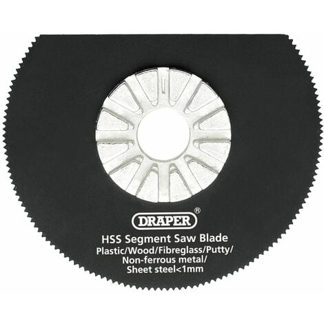 Draper HSS Segment Saw Blade 63mm Dia. x 18tpi (26057)