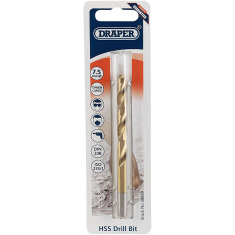 Draper 7.5mm HSS Titanium Drill Bit (38839) (1/5)