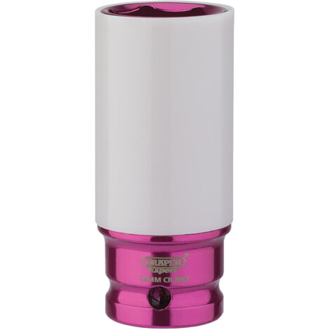 Draper 1/2" Sq. Dr. HI-TORQ Wheel Nut Socket for Alloy Wheels (24mm) (83059) (1/5)