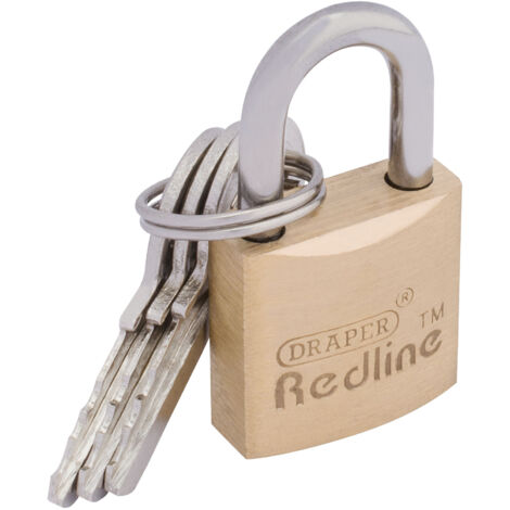 Draper 20mm Brass Cylinder Padlock (68019) (1/5)