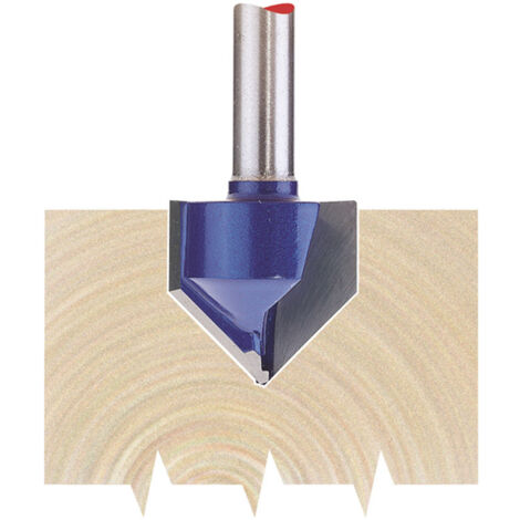 Draper 1/4" Groove 19mm x 90° TCT Router Bit (75337) (1/5)